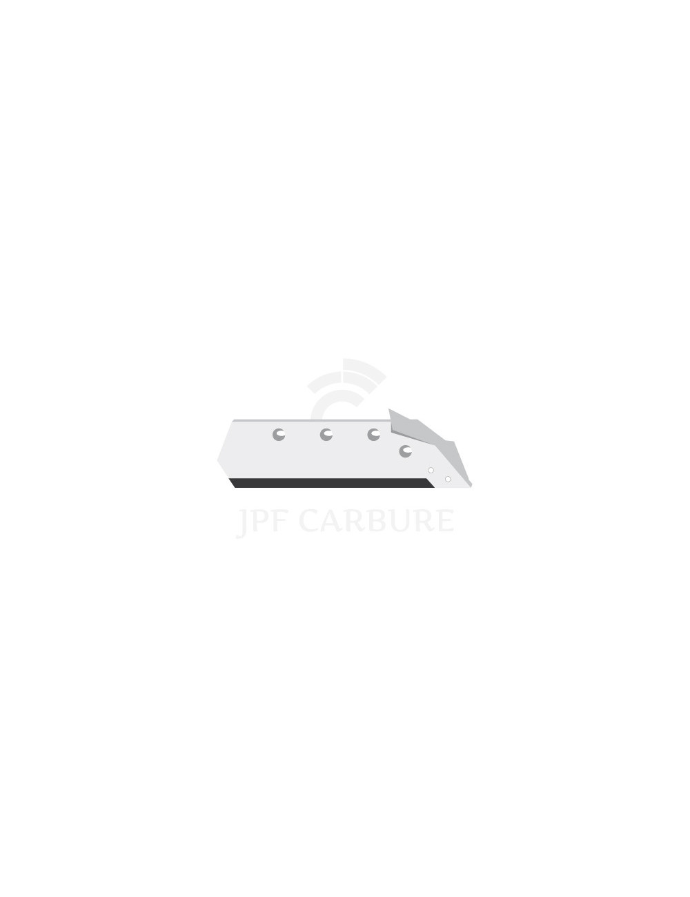Soc carbure droite à pointe boulonnée 14" avec aileron.