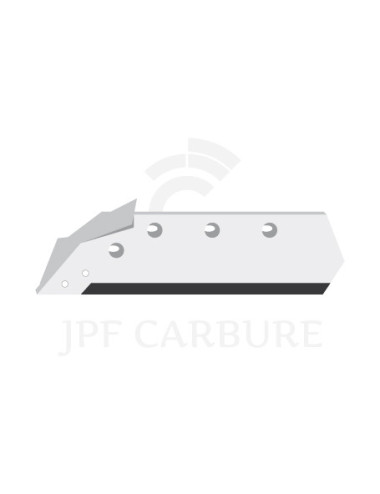 Soc carbure gauche à pointe boulonnée 14" avec aileron.