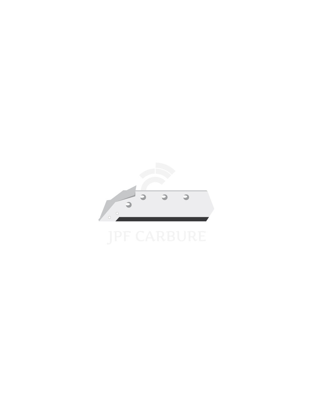 Soc carbure gauche à pointe boulonnée 14" avec aileron.