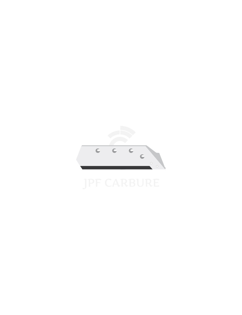 Soc carbure droite à pointe boulonnée 14" H.