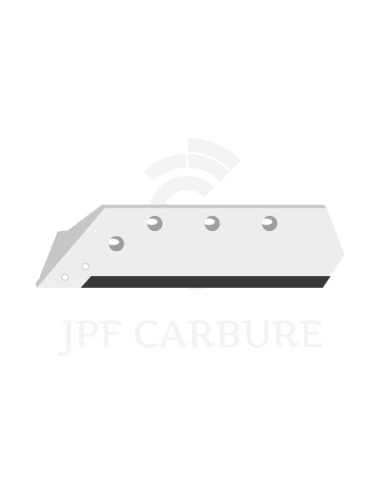 Soc carbure gauche à pointe boulonnée 14" H.