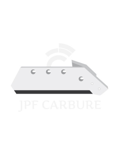 Soc carbure droite à pointe boulonnée 18" avec aileron.