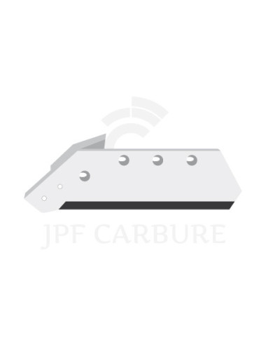Soc carbure gauche à pointe boulonnée 18" avec aileron.