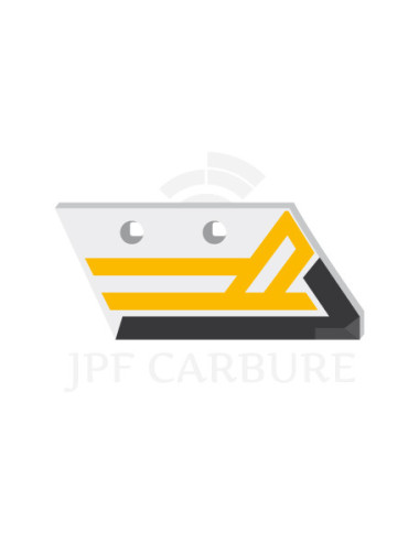 Soc de rasette droite avec plaquettes carbure et rechargement.