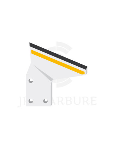 Coutre gauche de contre-sep avec plaquettes carbure et rechargement,
