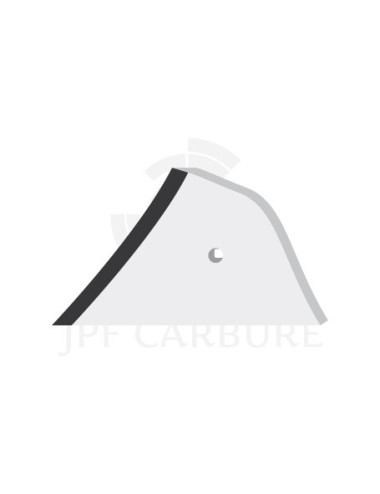 Étrave gauche 1 trou avec plaquettes carbure, Juwel.