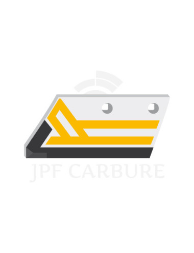 Soc de rasette gauche avec plaquettes carbure et rechargement.