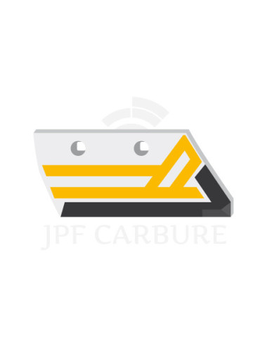 Soc de rasette droite avec plaquettes carbure et rechargement.