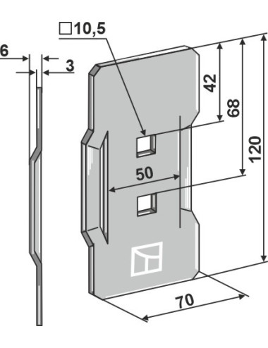 Racloir pour rouleaux packer