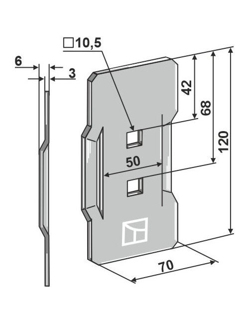 Racloir pour rouleaux packer