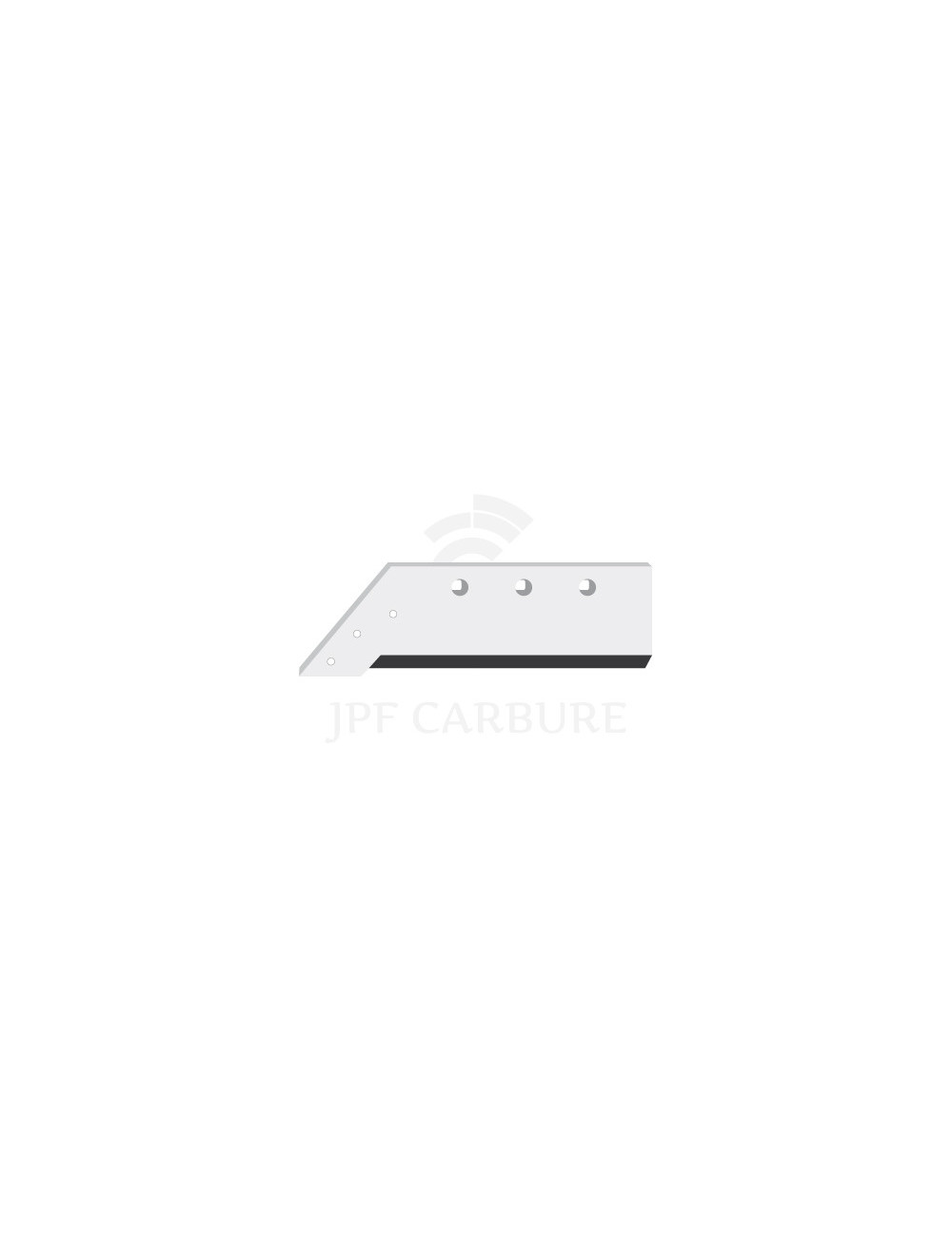 Soc carbure gauche à pointe boulonnée 18".