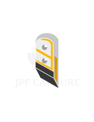 Pointe droite avec plaquettes carbure, rechargement et plaquettes arrière pour soc de charrue.