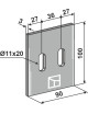 Racloir pour rouleaux packer