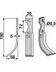 Couteau, modèle gauche