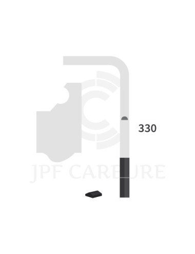 Dent de herse rotative droite 2 plaquettes carbure Rapido.
