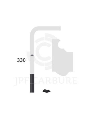 Dent de herse rotative gauche 2 plaquettes carbure Rapido.
