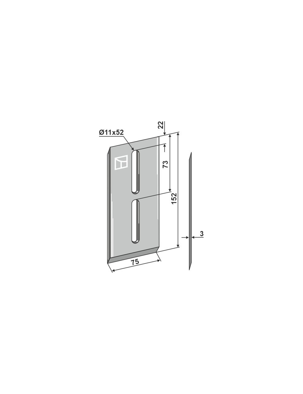 Racloir pour rouleaux packer