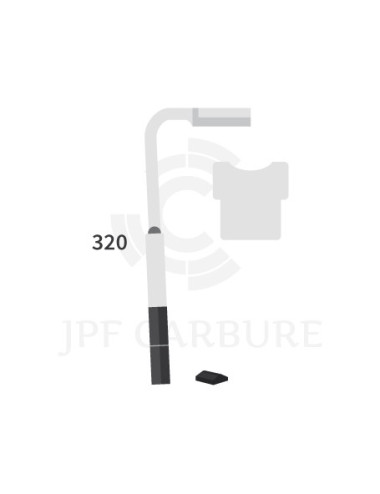 Dent de herse rotative gauche 2 plaquettes carbure, fixation rapide.