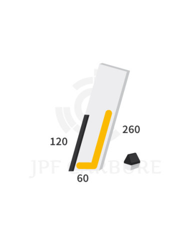 Mise coutre avec plaquettes carbure triangulaires 120 mm.