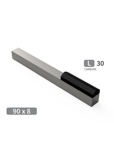 Mise carbure pour herse et rotor, longueur du carbure 30 mm.