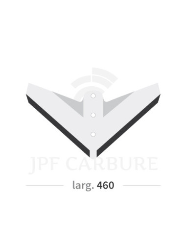 Aileron de déchaumeur avec plaquettes carbure, largeur 450 mm.
