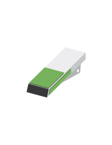Pointe plate avec plaquettes carbure et rechargement.