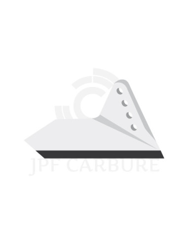 Aileron droite de déchaumeur avec plaquettes carbure.