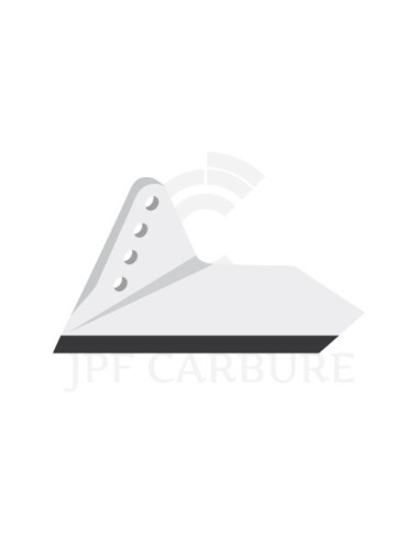 Aileron gauche de déchaumeur avec plaquettes carbure.