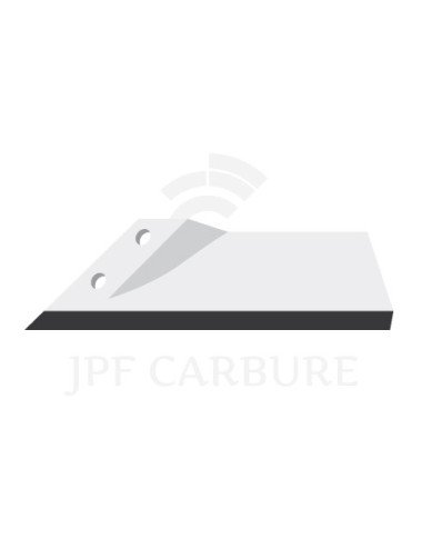 Aileron gauche de déchaumeur avec plaquettes carbure.