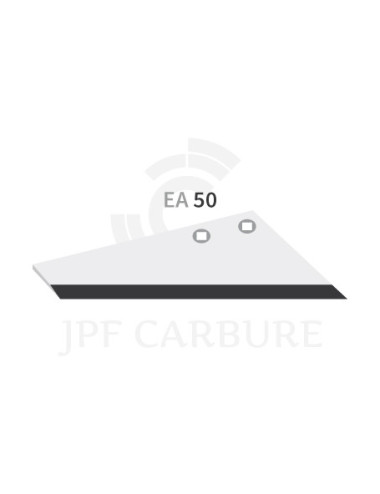 Aileron droite de déchaumeur avec plaquettes carbure.