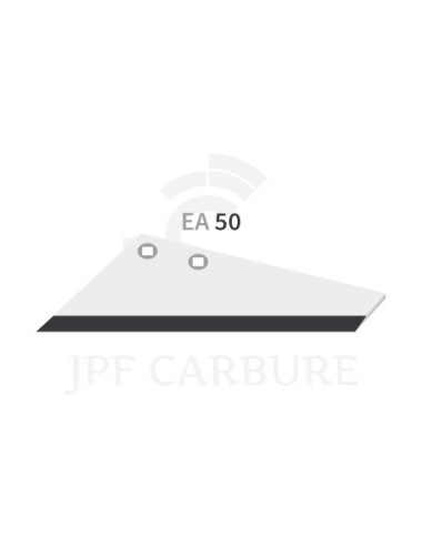 Aileron gauche de déchaumeur avec plaquettes carbure.