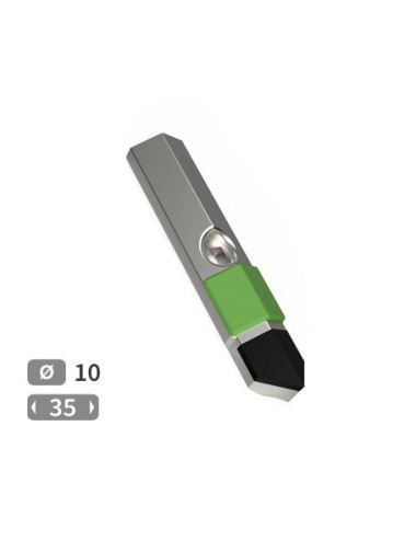 Soc plat de vibroculteur, fixation 1 trou avec plaquettes carbure et rechargement.