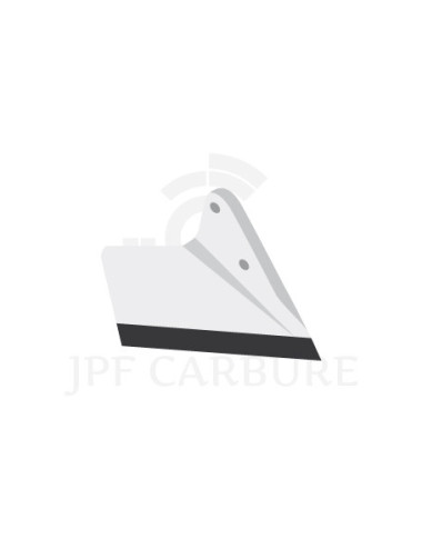 Aileron droite de déchaumeur avec plaquettes carbure court pour Terrano.