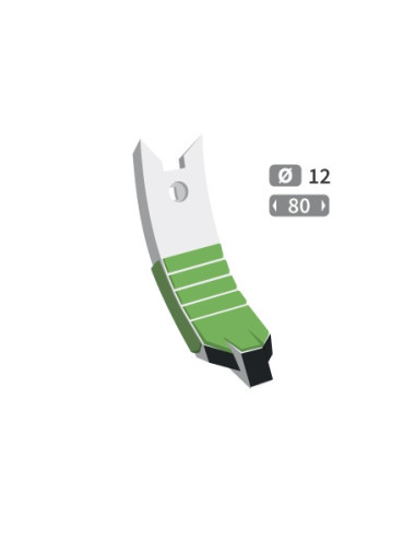 Soc de cultivateur en V avec plaquettes carbure et rechargement adaptable Delta Flex.