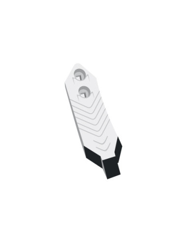 Soc de cultivateur en V avec plaquettes carbure et rechargement pour Cultimer.