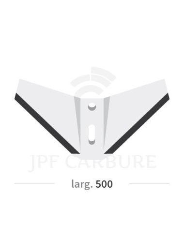 Aileron de déchaumeur avec plaquettes carbure pour Mixter.