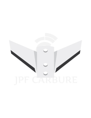 Aileron de déchaumeur avec plaquettes carbure pour CLC.