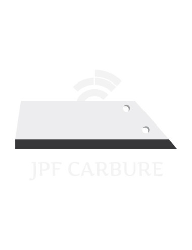 Aileron droite de déchaumeur avec plaquettes carbure plat pour Smaragd.