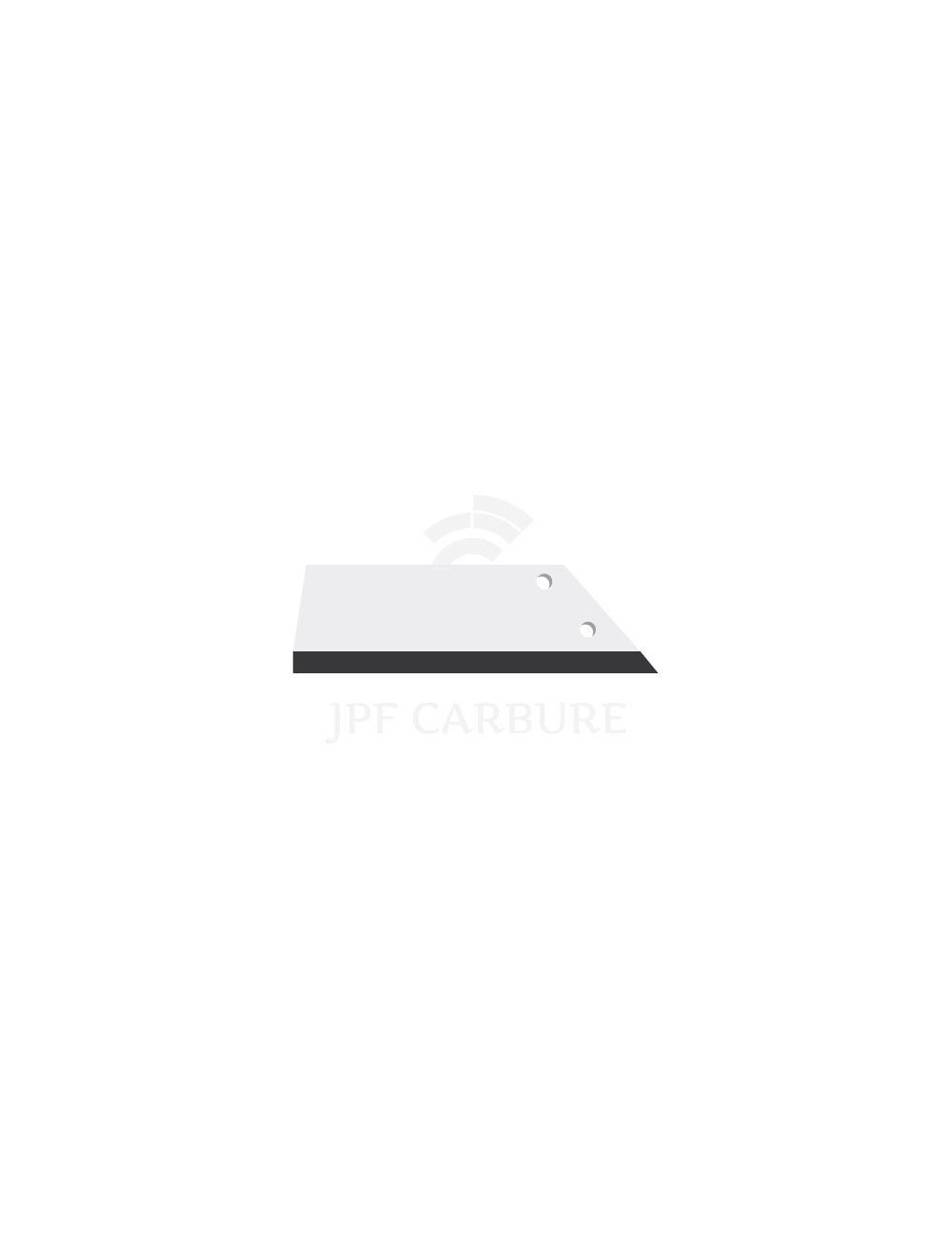 Aileron droite de déchaumeur avec plaquettes carbure plat pour Smaragd.