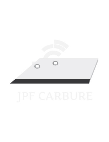 Aileron gauche de déchaumeur avec plaquettes carbure pour Synkro.