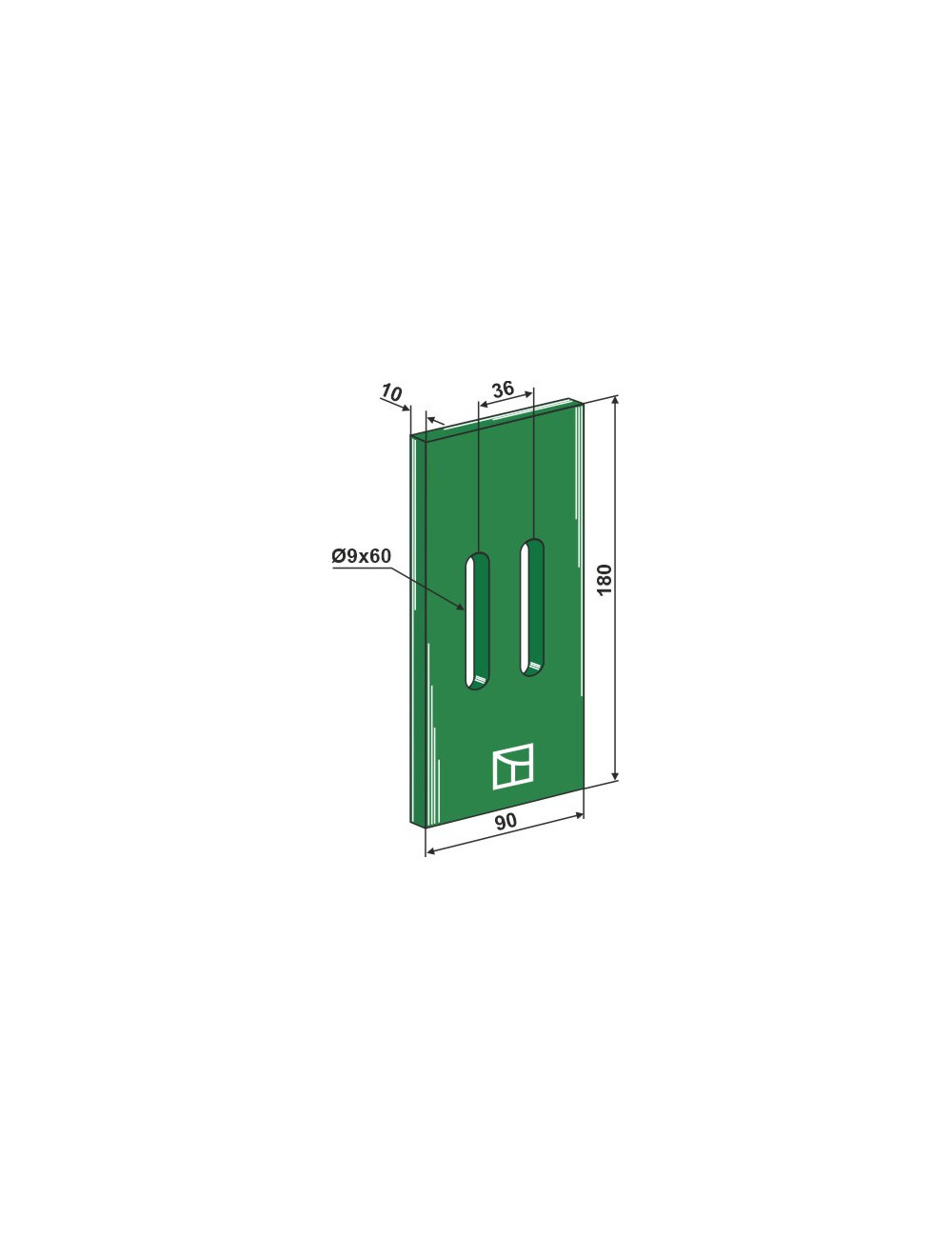 Racloir plastique Greenflex pour rouleaux packer