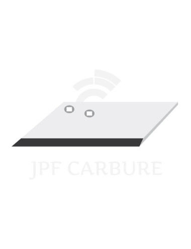 Aileron gauche de déchaumeur avec plaquettes carbure.