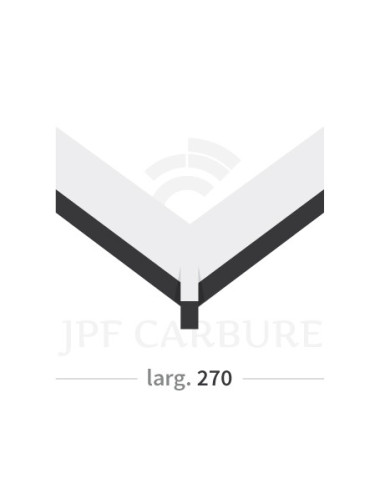 Mise triangulaire pour déchaumeur avec plaquettes carbure, largeur 270 mm.