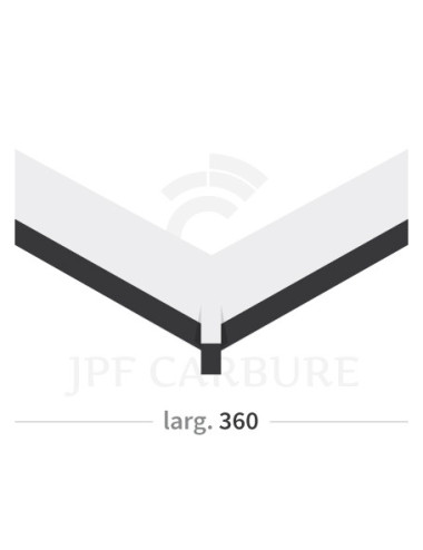 Mise triangulaire pour déchaumeur avec plaquettes carbure, largeur 360 mm.