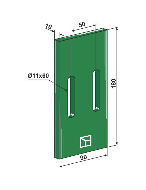 Racloir plastique Greenflex pour rouleaux packer