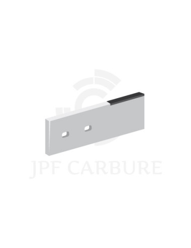 Couteau 2 trous avec plaquettes carbure pour épandeur.