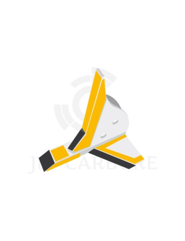 Soc GÉO dent droite avec plaquettes carbure, plaquettes carbure triangulaires et rechargement.