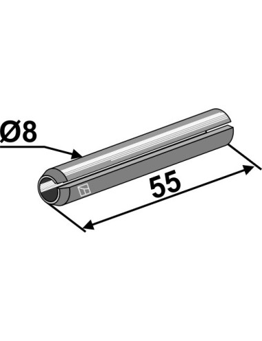 Goupille de serrage - Ø8x55