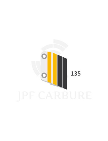 Bord d'attaque gauche 2 trous avec plaquettes carbure, palettes arrière et rechargement.