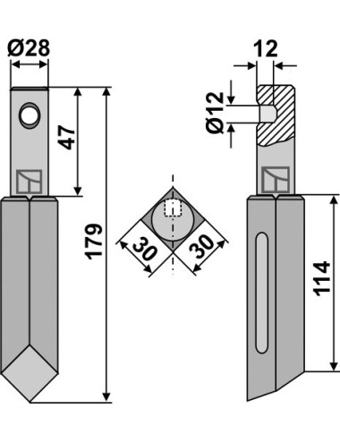 Dent rotative